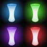 Masa cocktail LED RGB, iluminata 16 culori, control telecomanda, IP54, 110 cm