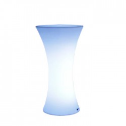 Masa cocktail LED RGB, iluminata 16 culori, control telecomanda, IP54, 110 cm