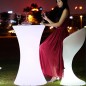 Masa cocktail LED RGB, iluminata 16 culori, control telecomanda, IP54, 110 cm