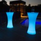 Masa cocktail LED RGB, iluminata 16 culori, control telecomanda, IP54, 110 cm