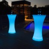 Masa cocktail LED RGB, iluminata 16 culori, control telecomanda, IP54, 110 cm