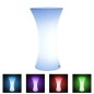 Masa cocktail LED RGB, iluminata 16 culori, control telecomanda, IP54, 110 cm