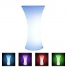Masa cocktail LED RGB, iluminata 16 culori, control telecomanda, IP54, 110 cm