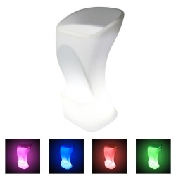 Scaun bar iluminat LED RGBW 16 culori, telecomanda, IP54, 80 cm, ABS