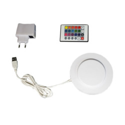 Scaun bar LED RGBW, telecomanda, 73 cm, IP54, autonomie 12h