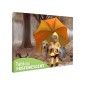 Tablou fosforescent Fetita si animalele, 30x20 cm Tablou fosforescent Fetita si animalele, 30x20 cm