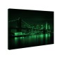Tablou canvas fosforescent Brooklyn Bridge, 90x52 cm