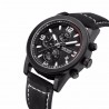 Ceas barbatesc casual, Quartz, cronograf, 1.7 inch, curea piele, Megir