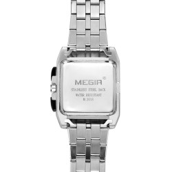 Ceas barbatesc sport, quartz, metalic, cronograf, calendar, Megir