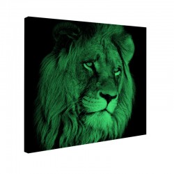 Tablou fosforescent canvas Lion Head