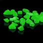 Pietre fosforescente decorative care lumineaza verde, granulatie 15mm, acril Pietre fosforescente decorative care lumineaza verde, granulatie 15mm, acril