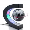 Glob pamantesc magnetic ce leviteaza, iluminat LED, 8,5 cm, harta politica