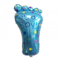 Balon folie tip Talpa Bebelus, mesaj It's a Boy It's a Girl, 43x68 cm