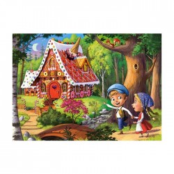 Mini puzzle personaje Disney, 120 piese, 23x16.5 cm, Castorland