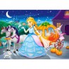 Mini puzzle Printese Disney, 24 piese carton, 16.5x11 cm, Castorland