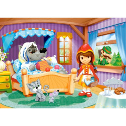 Mini puzzle Printese Disney, 24 piese carton, 16.5x11 cm, Castorland