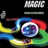 Pista flexibila masinute Magic Tracks, 168 piese fluorescente, LED multicolor