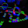 Pista flexibila masinute Magic Tracks, 168 piese fluorescente, LED multicolor