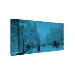 Tablou canvas fosforescent Old City, 90x52 cm