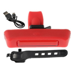 Stop LED bicicleta, vizibilitate 10 m, incarcare USB, 3 moduri iluminare
