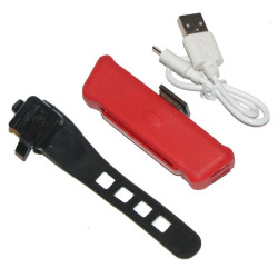Stop LED bicicleta, vizibilitate 10 m, incarcare USB, 3 moduri iluminare