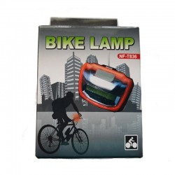 Lampa fata bicicleta, 10xLED COB, 3 moduri iluminare, clema fixare, ABS