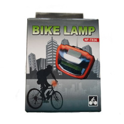 Far bicicleta 10 LED-uri, 3 moduri iluminare, clema fixare, ABS