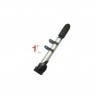 Mini pompa pentru bicicleta, telescopica, cu ac, 20 cm, aluminiu