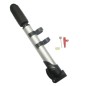 Mini pompa pentru bicicleta, telescopica, cu ac, 20 cm, aluminiu Mini pompa pentru bicicleta, telescopica, cu ac, 20 cm, aluminiu