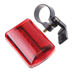 Stop bicicleta 5 LED-uri, 6 moduri iluminare, vizibilitate 800 m