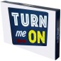 Panou decorativ LED mesaj Turn me ON, 35x3x26 cm, lemn Panou decorativ LED mesaj Turn me ON, 35x3x26 cm, lemn