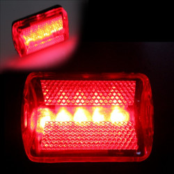 Stop bicicleta 5 LED-uri, 6 moduri iluminare, vizibilitate 800 m
