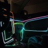 Fir cu lumina ambientala pentru auto, 2.3 mm, neon flexibil El Wire galben