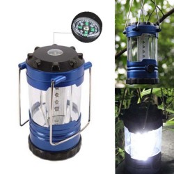 Lampa camping, 18 LED-uri, intensitate luminoasa reglabila si busola
