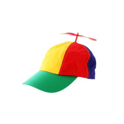 Sapca multicolora cu elice din plastic, marime universala adult