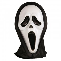 Masca Ghost Face LED-uri multicolore, marime universala