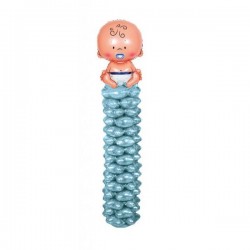 Balon folie figurina gigant Bebelus, 200 cm, suport inclus, set 16 piese