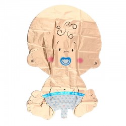 Balon folie figurina gigant Bebelus, 200 cm, suport inclus, set 16 piese
