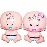 Balon folie figurina gigant Bebelus, 200 cm, suport inclus, set 16 piese