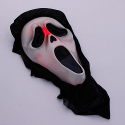 Masca Ghost Face LED-uri multicolore, marime universala