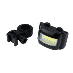 Far bicicleta LED COB 3W, 3 moduri iluminare, clema fixare