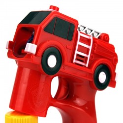 Pistol baloane sapun, jucarie muzicala LED, forma masina Pompieri