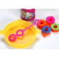 Pistol baloane de sapun, alimentare baterii, flacon solutie inclus