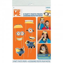 Props-uri Minions, accesorii PhotoBooth party, set 8 piese
