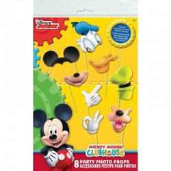 Accesorii Photo Booth pentru copii, model Donald&Mickey, set 8 propsuri