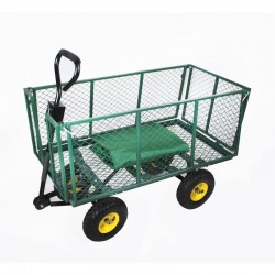 Carucior gradina, cadru metalic, maxim 544 kg, roti pneumatice, rabatabil