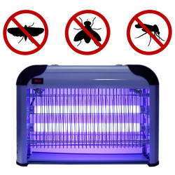 Aparat antiinsecte, 2x10W UVA, suprafata 60 mp, antitantari, aluminiu, Sanico