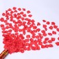 Confetti petale de trandafir rosii, tun 80 cm, decoratiuni petreceri