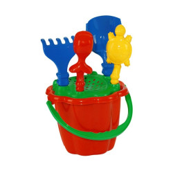 Set pentru nisip, galetusa 16 cm si 5 accesorii