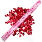 Tub confetti Red Heart 80 cm, contine inimioare rosii, pentru petreceri